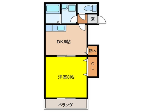 メゾンコンフォートの物件間取画像